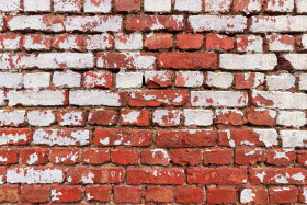 Stock Image: high-resolution red brick wall texture background