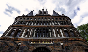 Stock Image: holstentor lubeck backside