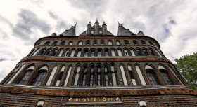 Stock Image: holstentor lubeck backside