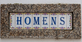 Stock Image: Homens Sign