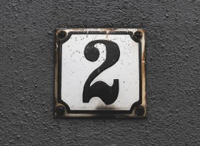 Stock Image: house number 2