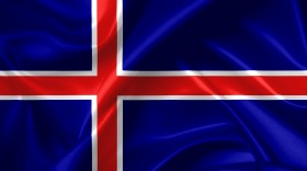 Stock Image: icelandic flag