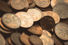 Stock Image: Image full of Euro cents