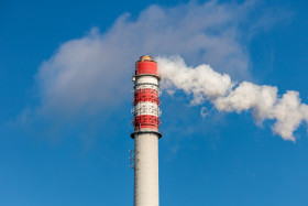 Stock Image: Industrial chimney