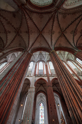 Stock Image: Interior of the Lübecker Marienkirche