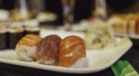 Stock Image: Japanese food - Sushi and sashimi