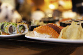 Stock Image: Japanese food - Sushi and sashimi