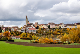 Stock Image: Kirchberg an der Jagst Cityscape Baden Wuerttemberg