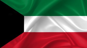 Stock Image: kuwait flag