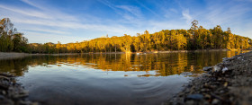 Stock Image: Lago de Las Tortugas Landscape in Spain