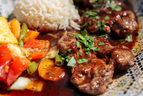 Stock Image: Lamb fillets arabic food