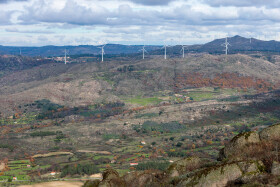 Stock Image: Landscape around Moita, Serra da Estrela, Beira Alta, Portugal