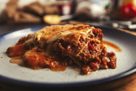 Stock Image: lasagne bolognese