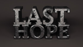 Stock Image: last hope iron word
