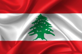Stock Image: lebanon flag