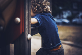 Stock Image: little child on playground