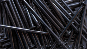 Stock Image: Lots of nails in one pile