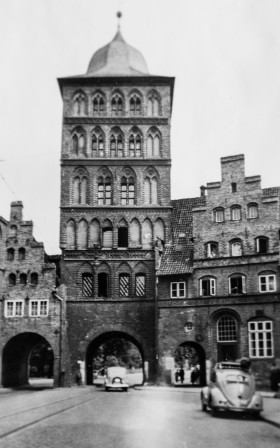 Stock Image: Lübeck in the post-war period 1950
