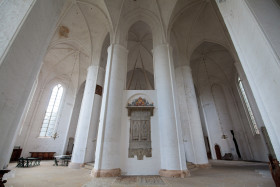 Stock Image: Lübeck White Cathedral Interior