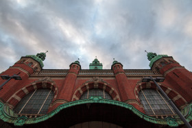 Stock Image: Mainstation Building in Lübeck