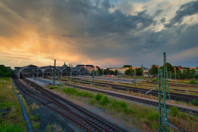 Stock Image: Mainstation in Lübeck by Germany