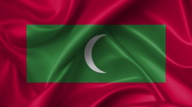 Stock Image: maldives flag