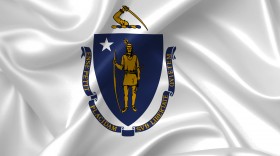 Stock Image: massachusetts flag