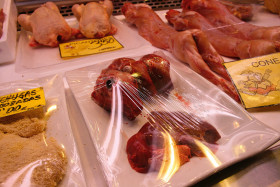 Stock Image: meat market