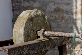 Stock Image: Medieval Grindstone