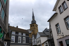 Stock Image: Medieval old town Langenberg by Velbert in Germany