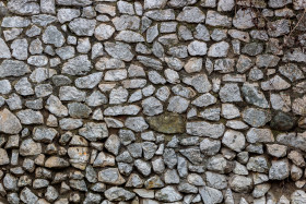 Stock Image: Medieval stone wall