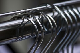 Stock Image: metal hangers abstract
