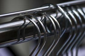 Stock Image: metal hangers abstract