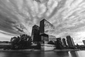 Stock Image: Modern architecture in Düsseldorf