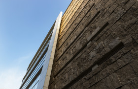 Stock Image: modern building stone facade