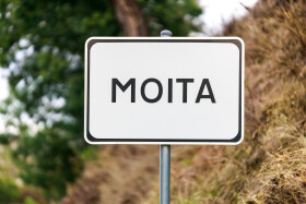 Stock Image: moita sabugal portugal sign