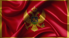Stock Image: montenegro flag
