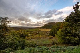 Stock Image: Montgros Chapeauroux Landscape in France