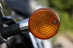 Stock Image: motorbike turn signal