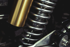 Stock Image: motorcycle suspension