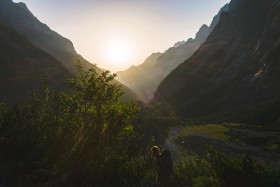 Stock Image: Mountain valley