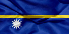Stock Image: national flag of Nauru