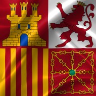 Stock Image: naval jack of spain