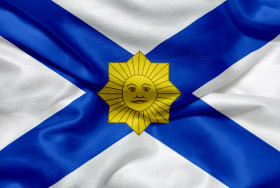 Stock Image: Naval Jack of Uruguay