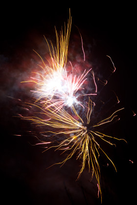 Stock Image: new years eve fireworks