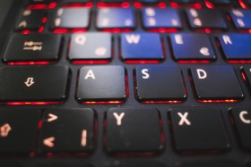 Stock Image: notebook keyboard