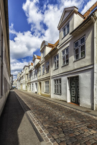 Stock Image: old alley somewhere in lubeck