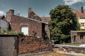 Stock Image: Old backyard