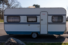 Stock Image: Old caravan