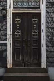 Stock Image: old german door texture